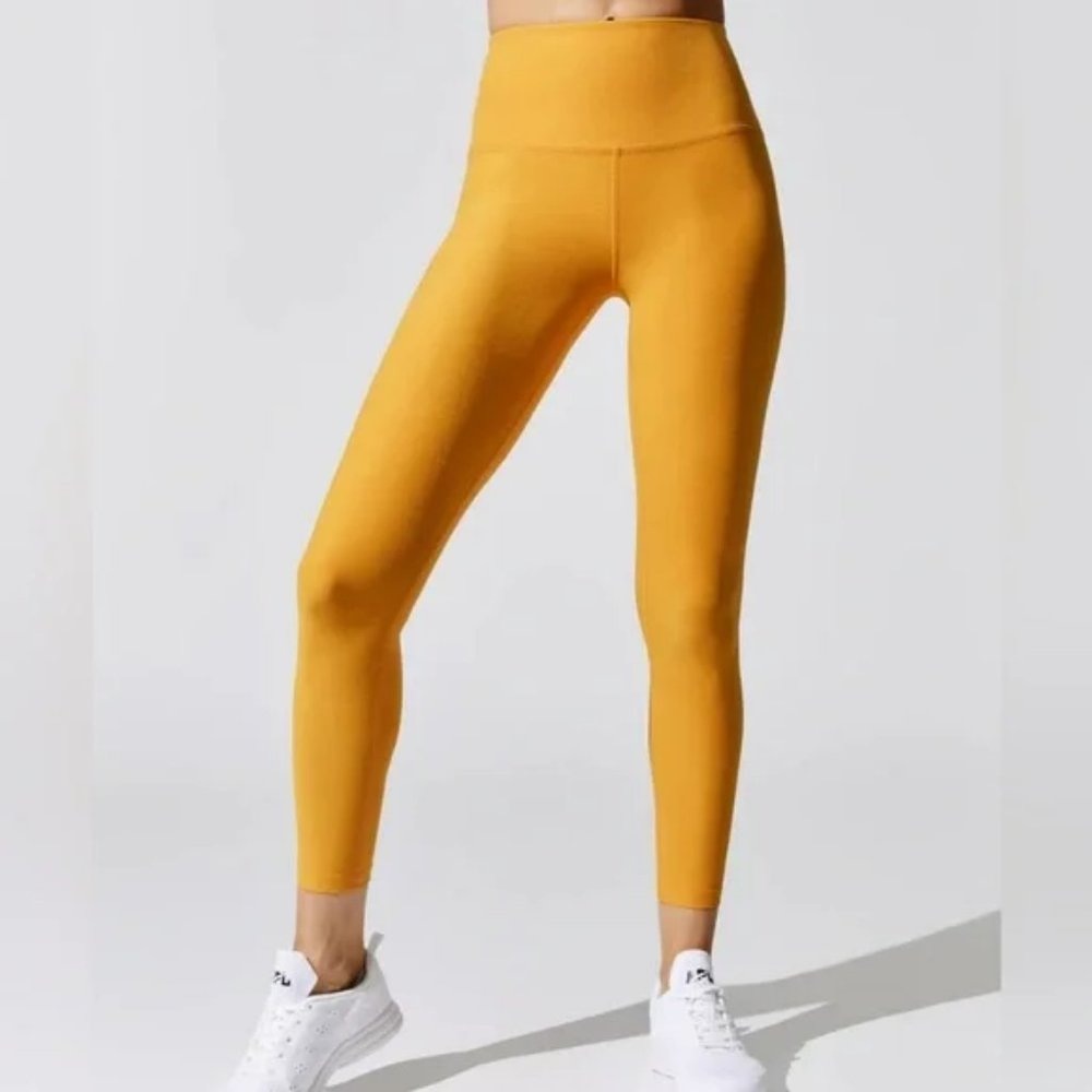 Beyond Yoga Spacedye Midi High Waisted Legging Sunny Citrine Size Medium
